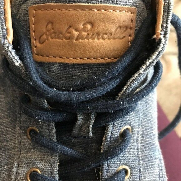 Converse Jack Purcell Blue Denim Sneakers Shoes - Picture 2 of 7